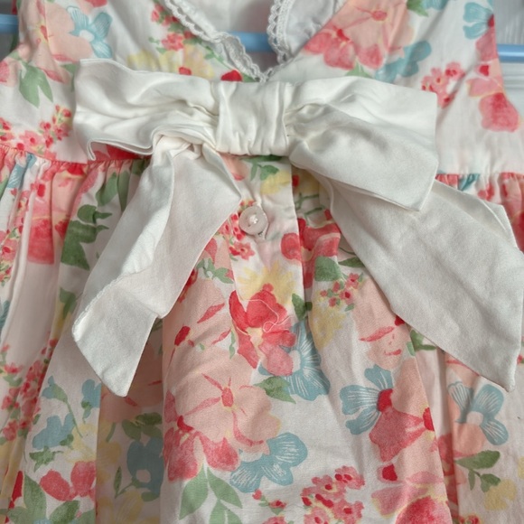 Janie and Jack Floral Dress Tulip pink Size: 6-12 Months - Picture 5 of 9